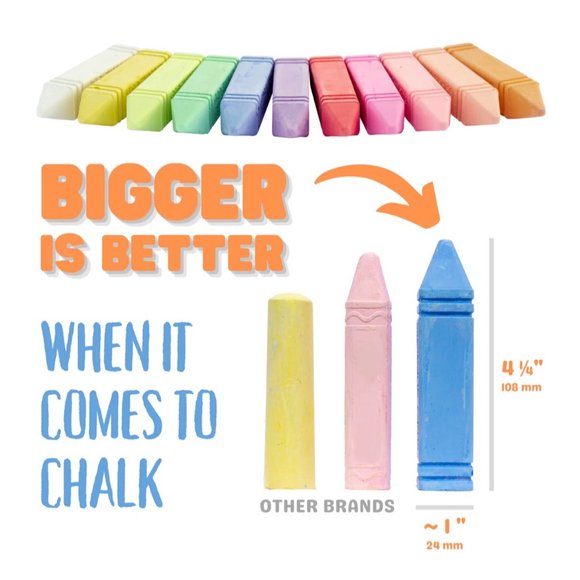 Sidewalk Chalk 32-Piece Set - Picture 7 of 13